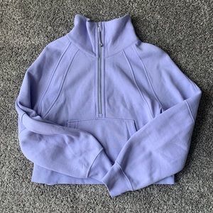 Scuba Oversized Funnel Neck Half Zip XS/S